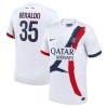 Maillot de Supporter Paris Saint-Germain Lucas Beraldo 35 Extérieur 2024-25 Pour Homme